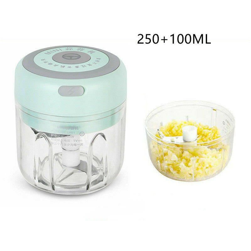 One Blue 30w Electric Food Chopper & Garlic Masher & Vegetable Cutter, Usb  Rechargeable Kitchen Appliance, 100ml