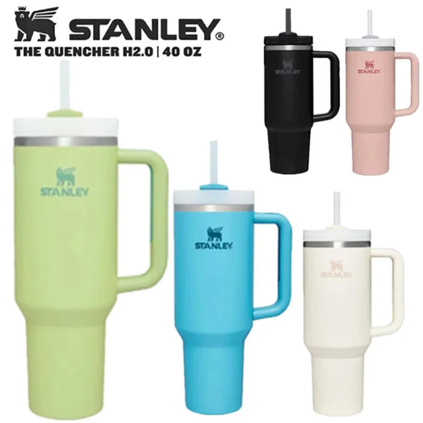 Stanley Quencher H2.0 30/40oz FlowState Stainless Steel Vacuum Insulated Tumbler with Lid Straw for Water Cold Warm Dropshipping.