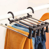 Pants Space Saving Hangers -  Closet Multiple Layers Multifunctional Uses Rack Organizer for Trousers Scarves Slack.