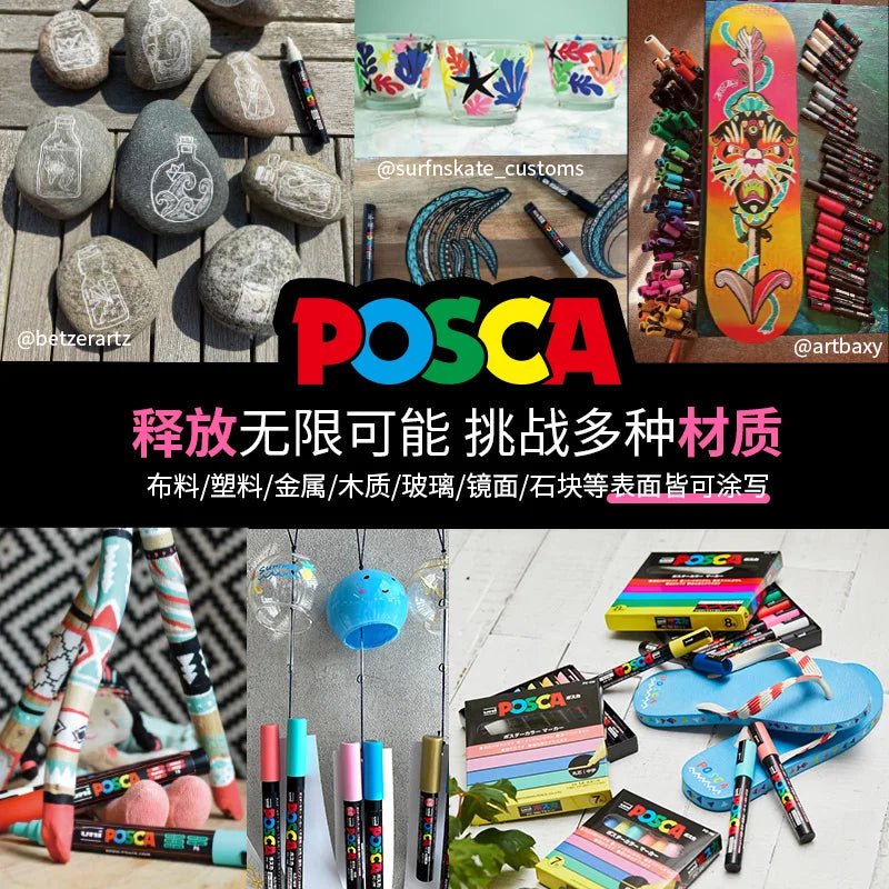 Uni POSCA Paint Marker Pen Medium Point PC-5M Set of 29 Colors Japan NEW!