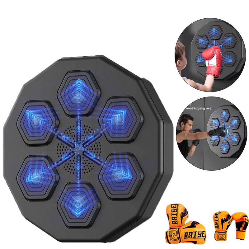 Smart Music Boxing Machine Wall Target LED Lighted Sandbag Relaxing  Reaction Training Target for Boxing Sports Agility Reaction