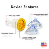 LifeVac Home Kit, Portable Choking Rescue Device - First-Aid Emergency Suction, Safety Essential, Adult & Baby/Kids Masks, HSA/FSA Approved, 1 count