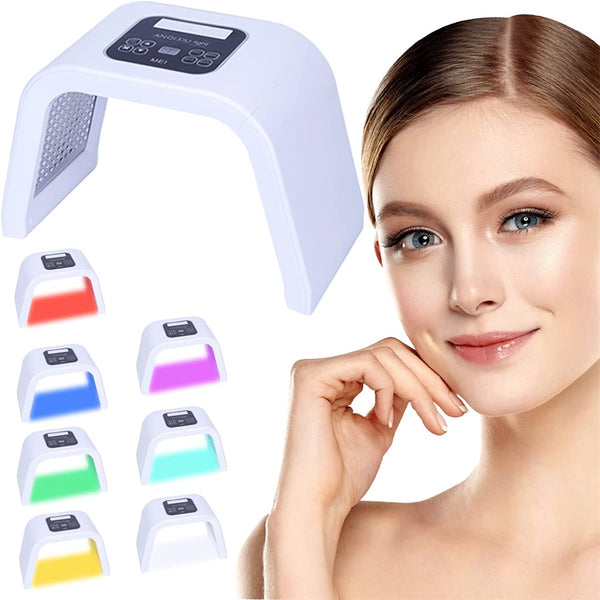 7 in 1 Color LED Face Mask Light Therapy Skin Rejuvenation Light Facial Body Beauty Machine for Skin Care