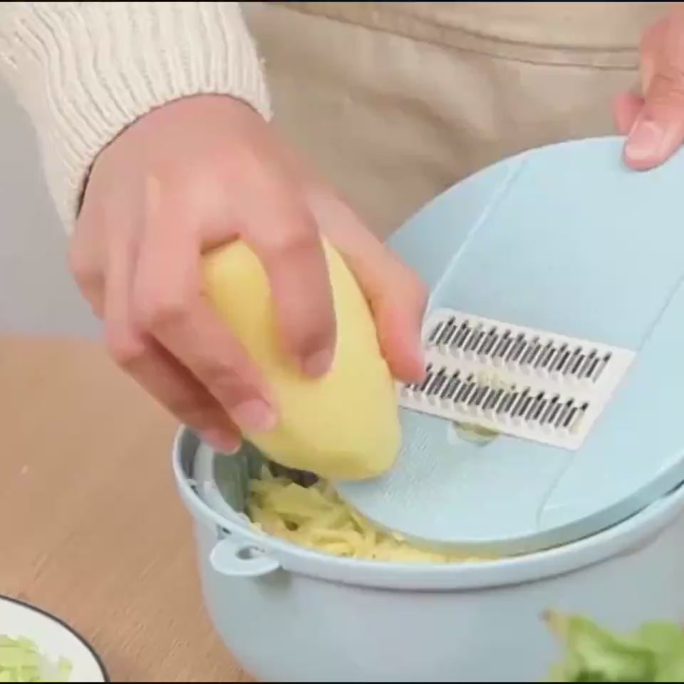 Professional 8 in 1 Vegetable Cutter Vegetable Slicer Potato Peeler Carrot  Onion Grater with Strainer Kitchen Accessories